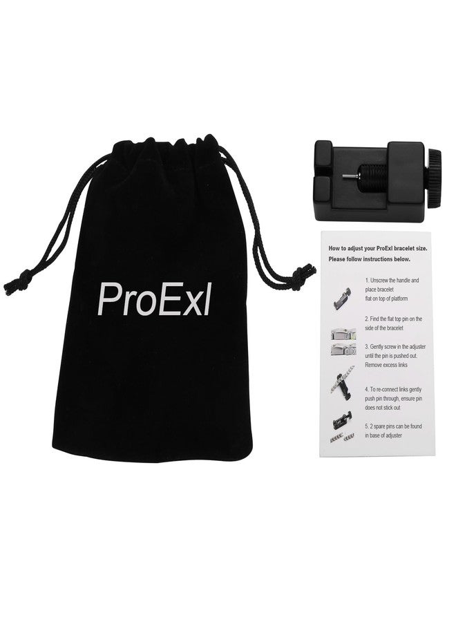 برو إي أكس أل سوار PROEXL® MAX المغناطيسي للرجال، تصميم بسيط، طول قابل للتعديل، مشبك فاخر (أسود) - Image 3